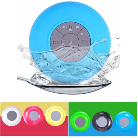 Trade Shop - Ducha Radio Altavoz Ducha Radioline Estanca Con Bluetooth Ventosa -