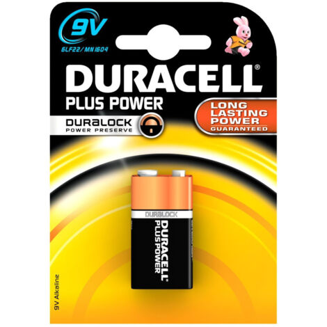 Trade Shop - Duracell Pila De Larga Duración Alcalina 9v Pila Transistor -