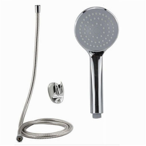 Trade Shop - DUSCHSET DUSCHKOPF BADEZIMMER MIT 1,8 MT SPITZENHALTERUNG 69078 RUND -