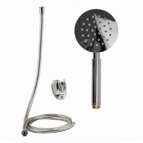 Trade Shop - DUSCHSET DUSCHKOPF RUNDE BADEWANNE DUSCHE MIT 1,8 MT GURTHALTERUNG 69338 -