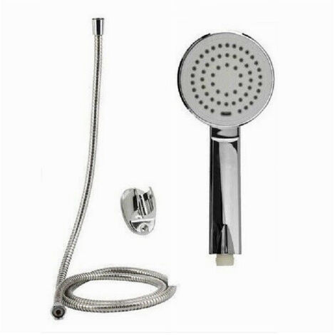 Trade Shop - DUSCHSET DUSCHKOPF RUNDE DUSCHE MIT 1,8 MT SPITZENHALTERUNG 69334 BADEZIMMER -