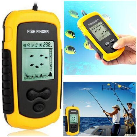 TRADE SHOP - Ecoscandaglio Sonar Sonda Portatile Pesca Acqua Dolce Salata Cerca Pesci -
