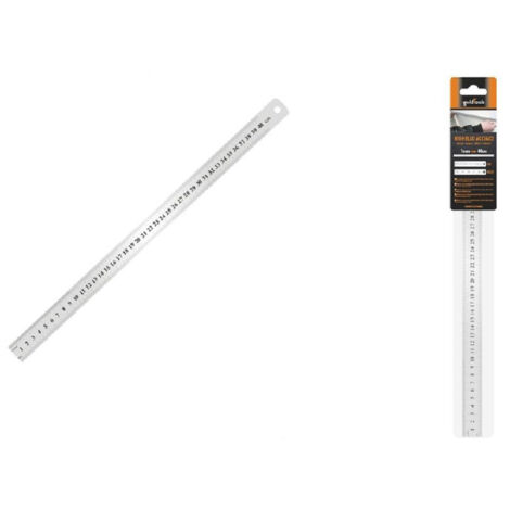 Trade Shop - EDELSTAHL-METALLLINEAL 1 MM BIS 40 CM LINEAL SIGNATUR CM ZOLL 97764 -