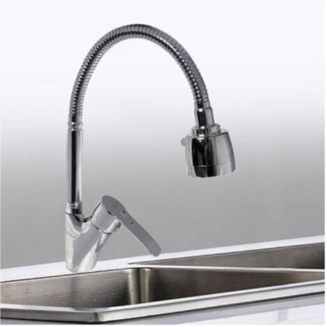 Trade Shop - EINHAND-KÜCHENSPÜLARMATUR MIT DOPPELSTRAHLBRAUSE CHROM MESSING 52342 -
