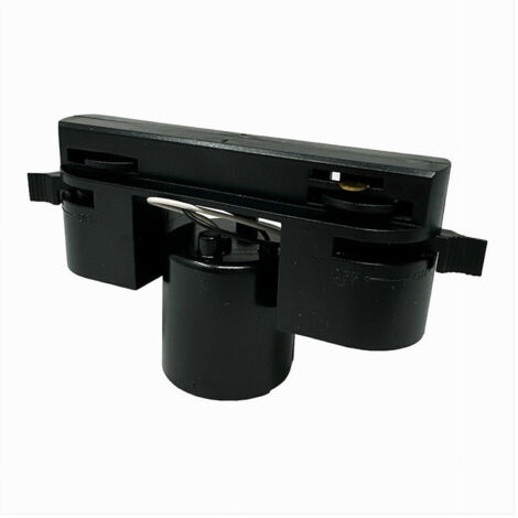 Trade Shop - EINPHASIGE SCHIENENLAMPENFASSUNG E27 GLÜHBIRNENANSCHLUSS SCHIENEN-E27-ADAPTER -      Schwarz