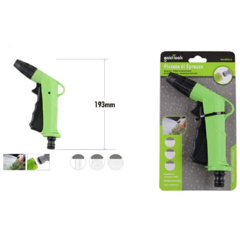 Trade Shop - EINSTELLBARE SPRITZPISTOLE MIT FESTSTELLGRIFF GARTEN 193MM 90013 -