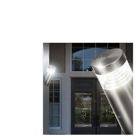 Trade Shop - Elegante Außen LED Lampe 3 Watt Stahl Wandleuchte Garten Terrasse IP54 -