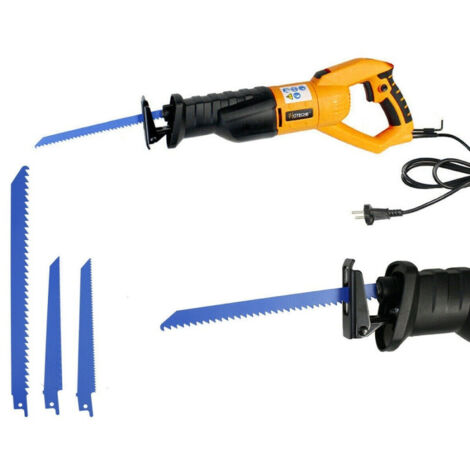 Trade Shop - ELEKTRISCHE STICHSÄGE 700 WATT 3 BLÄTTER HOLZ METALL -