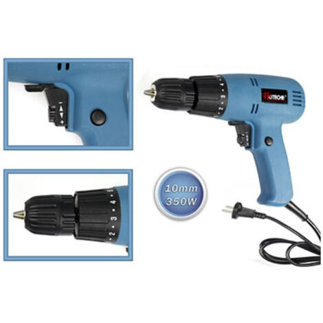 Trade Shop - ELEKTRISCHE TRAPING 350 WATT MIT MANDRINO 10 MM REVERSIBLE VARIABLE VARIABY -