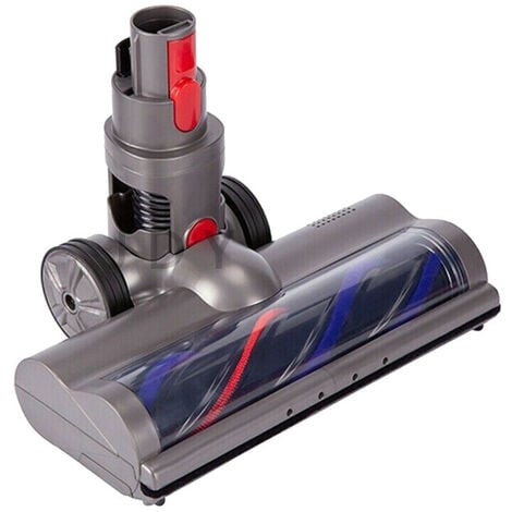 Trade-Shop Elektrische Turbobürste / Bodendüse / Teppichbürste mit LED für Dyson V7, V8, V10, V11, V15, SV10, SV12 Staubsauger / mit Laufrollen