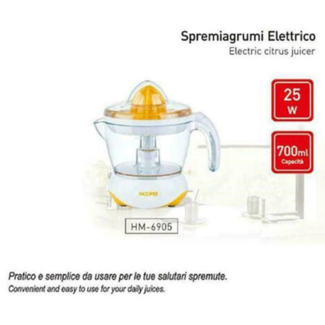 Trade Shop - ELEKTRISCHER ENTSAFTER 25 WATT 700 ML AUTOMATISCHER DRUCKENTSAFTER HOOMEI HM-6905 -
