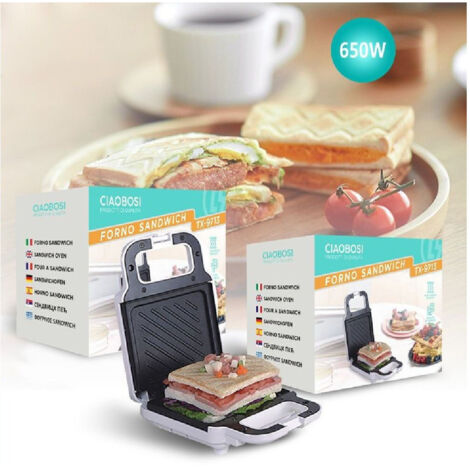 Trade Shop - ELEKTRISCHER POWER MACCHINA SANDWICH ZU SCHLAFTEN PANCAKE WAFFEN PANINI TX9713 -