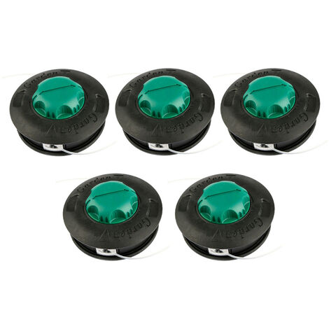 Trade-Shop Ersatz Trimmerkopf Mähkopf Fadenkopf M10x1,25mm Linksgewinde Ersatz für Efco 63109001 63129007 / Motorsense Freischneider Rasentrimmer - 5 Stück