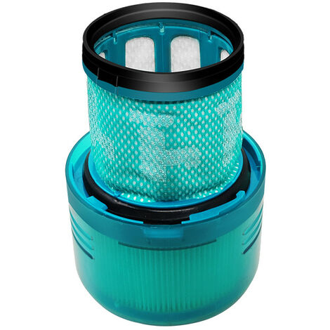 Trade-Shop Ersatzfilter Waschbar Filter Einheit kompatibel mit Dyson V11 SV14 V15 ersetzt DY-970013-02, 97001302 / waschbar, türkis - 1 Stück