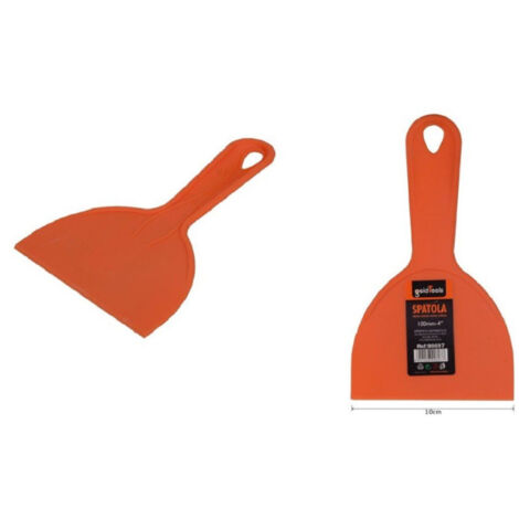 Trade Shop - Espátula Raspadora Plástico 4" 10 Cm Acabados Delicados Masilla Herrajes 90697 -