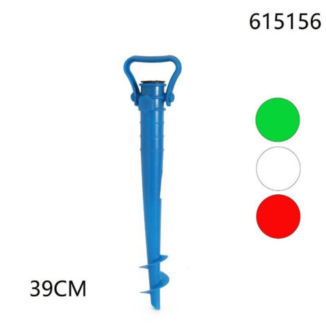 Trade Shop - Estaca 39cm Tornillo Taladro Paraguas Playa Mar Arena Camping 615156 -