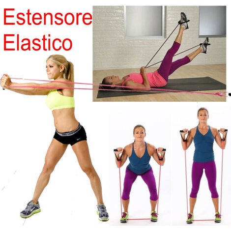 Trade Shop - Estensore Elastico Allenamento Yoga Bodytrainer Fitness Resistance Trainer -