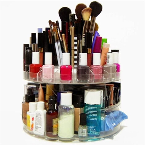 Trade Shop - Expositor De Maquillaje Organizador Giratorio 360° Glam Caddy -