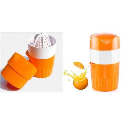 Trade Shop - Exprimidor De Cítricos Manual Exprimidor De Naranjas Con Recipiente Limones Naranjas Cocina -