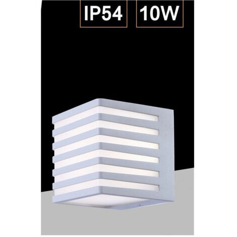 Trade Shop - Externo Muro Led 10w Lampada Decorativa Strisce Cubo Ip54 B110-b -