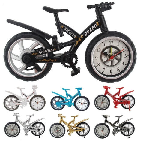 Trade Shop - Fahrradform Tischwecker Fahrrad Analog Alarm Home Office -