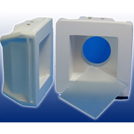 Trade Shop - Faretto Faretto Faretto En Gesso Ad Incasso Led Quadrato Con Vetro Gu10 12x12 Cm -