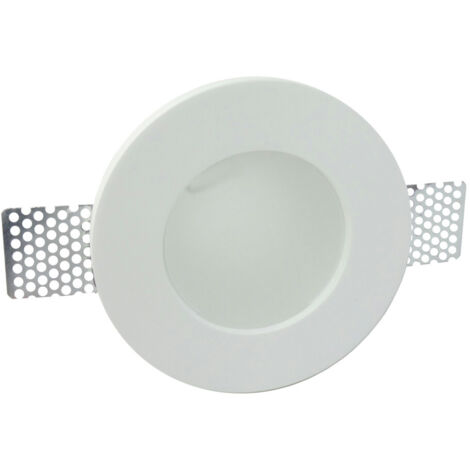 Trade Shop - Faretto Faretto Faretto En Gesso Da Incasso Per Lampade Gu10 Led Tondo Con Vetro -