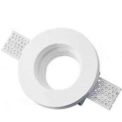 Trade Shop - FARETTO FARETTO IN GESSOPER LAMPADE LED TONDO SCOMPARSA 8.5 -