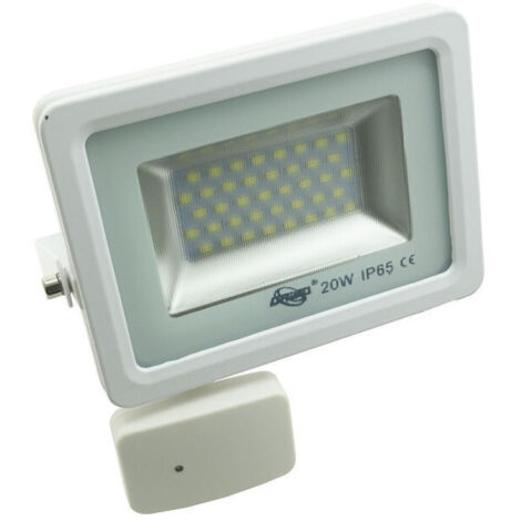 Trade Shop - Faretto Fari Led Ip65 Con Sensor Crepuscolare 10w 20 W 30 50 100 -   -20 Vatios    -