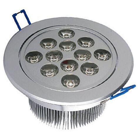 TRADE SHOP - Faretto Faro A Led 3w 5w 7w 9w 12w 15w 18w A Incasso Con Molla Luce Calda Fredda - -Bianco Freddo-12 Watt