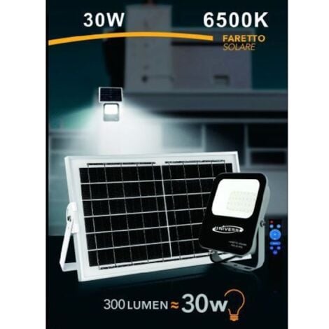 Faro Led con Pannello Solare Solar Pro 300 3700 Lumen per Esterno