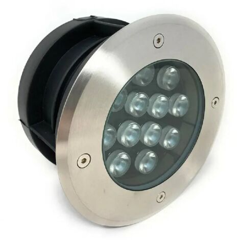 TRADE SHOP - Faretto Incasso 12w Calpestabile Segnapasso Ip67 Luce 6500k 3000k 4000k Es08-12 - -Bianco Caldo      -
