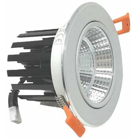 TRADE SHOP - Faretto Incasso Led Cob 20 W Luce Fredda 6500k Calda 3000k Naturale 4000k P-120 - -Bianco Naturale      -