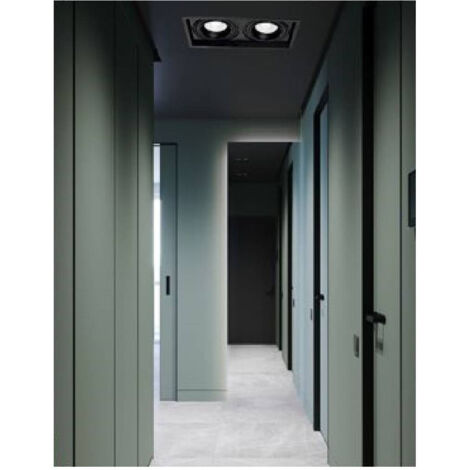 Trade Shop - Faretto Led Ar111 30watt Nero Luce Bianca Fredda Calda Naturale 2700lm Ar111-01n -