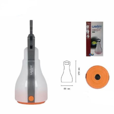 TRADE SHOP - Faretto Led Cob Lanterna Da Campeggio Appendibile Torcia Lampada Calamita Dt2173 -