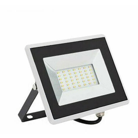 Trade Shop - Faretto Led Esterno Bianco Luce Naturale Calda Fredda 30w Antipioggia F30w-b1 -