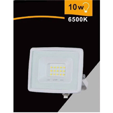 TRADE SHOP - Faretto Led Faro 10 Watt 900lm Ip65 Bianco Luce Calda Fredda Naturale Ek02-10w-b - -Bianco Freddo -