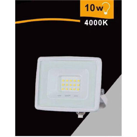 TRADE SHOP - Faretto Led Faro 10 Watt 900lm Ip65 Bianco Luce Calda Fredda Naturale Ek02-10w-b - -Bianco Naturale -