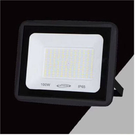 TRADE SHOP - Faretto Led Faro 100watt 9000lm Ip65 Nero Luce Calda Naturale Fredda Ek02-100w-n - -Bianco Freddo      -