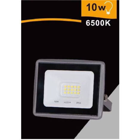 Trade Shop - Faretto Led Faro 10watt 900 Lm Ip65 Grigio Luce Naturale Calda Fredda Ek02-10w-g -