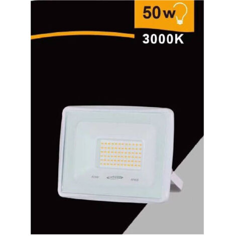 Trade Shop - Faretto Led Faro 50 W 4500 Lm Ip65 Bianco Luce Calda Naturale Fredda Ek02-50w-b -