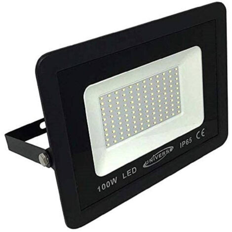 TRADE SHOP - Faretto Led Proiettore Da Esterno 100w Nero Ip65 Luce 6500k 4000k 3000k - -Bianco Freddo      -
