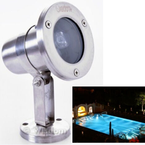 Trade Shop - Faretto Spot Light Per Esterno Da Giardino 3 Watt Luce Calda Fredda Verde Rgb -