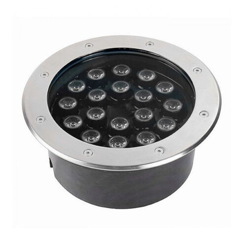 TRADE SHOP - Faro A Incasso Pavimento 18w Faretto Giardino Esterno Led Calpestabile Ip68 18w - -Bianco Caldo      -