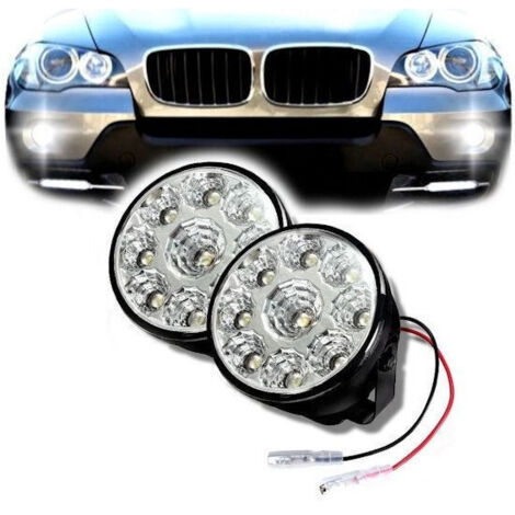 Trade Shop - FARO FARETTO LED SMD AUTO COPPY FENDINEBBIA SUV LUCI DIURNE 9 LED -