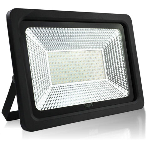 TRADE SHOP - Faro Faretto Proiettore A Led Per Da Esterno Ip65 Luce Fredda Calda 30 50 100 W - -Bianco Caldo-100 Watt
