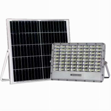 Trade Shop - Faro Led Pannello Solare 300w Luce Fredda Indicator Carica Tk08-300 W -