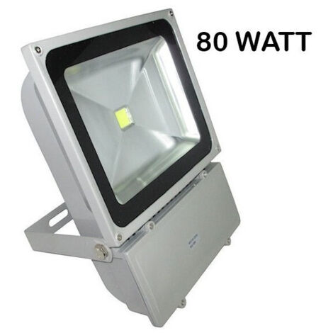 TRADE SHOP - Faro Led Slim Faretto Ip66 Alta Luminosità Luce Bianca Fredda 10 20 30 50 W -  80 Watt