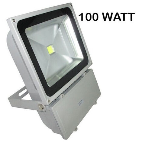 TRADE SHOP - Faro Led Slim Faretto Luce Calda Alta Luminosita' 10w 20w 30w 50w 80w 100w Ip66 -  100 Watt