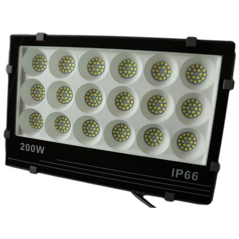 TRADE SHOP - Faro Led Smd Slim 60 120 200 Watt Faretto Spot Alta Luminosita' Lampada Ip66 -  200 Watt